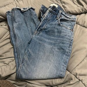 Abercrombie high rise mom jean